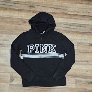 PINK Victoria's Secret Black Hoodie Sweater S